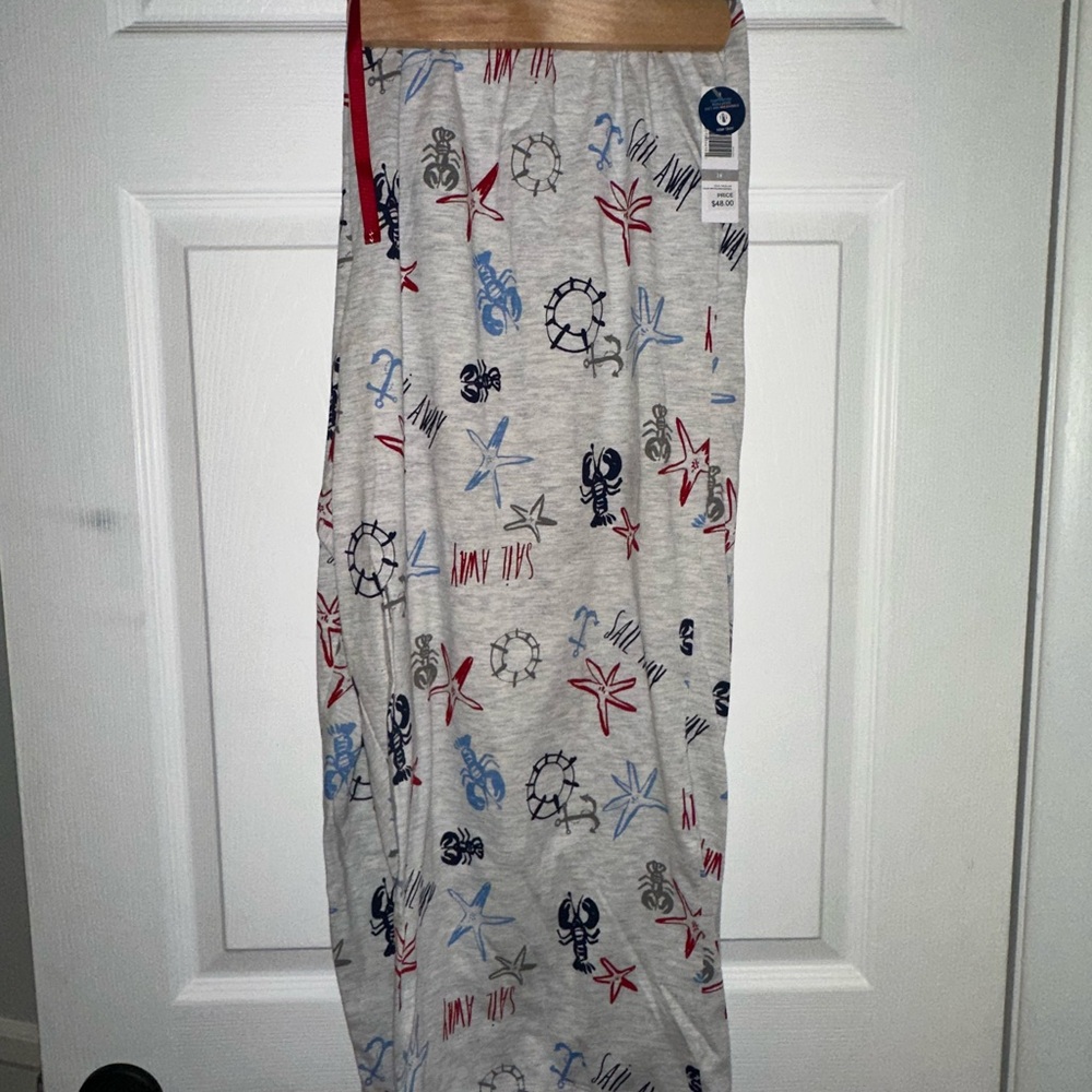 Nautical Print Pajamas - Gray